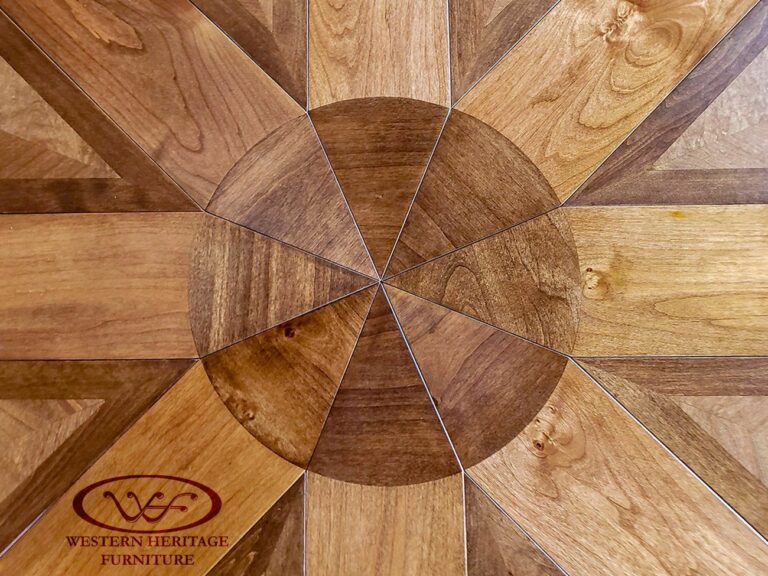 8 Leaf Expanding Round Table Top View - Newhouse