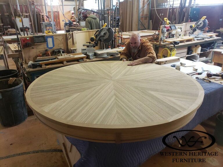 8 Leaf Expanding Round Table Work in Progress - Carina