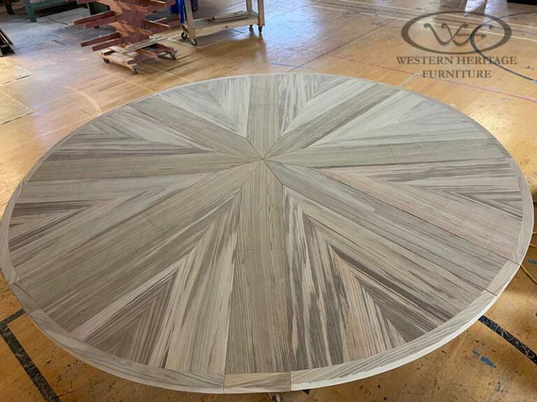8 Leaf Expanding Round Table Extended Work In Progress - Norman