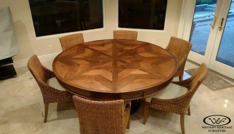 8 Leaf Expanding Round Table Client Photo - Newhouse