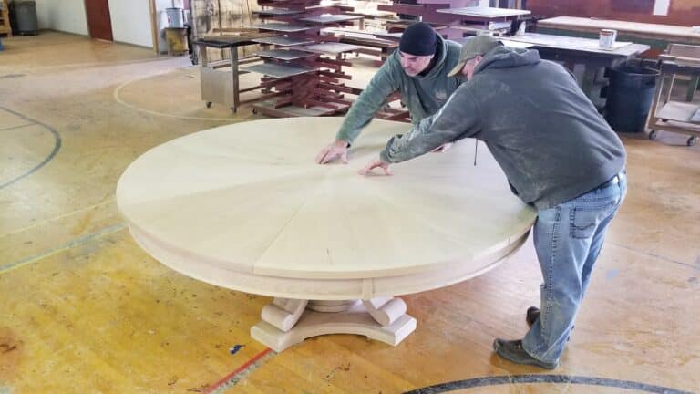 8 Leaf Expanding Round Table Work In Progress - Klepach